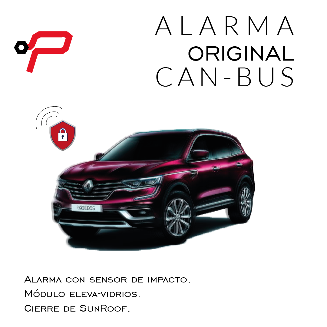 Alarma Canbus Renault Koleos 2020 en adelante