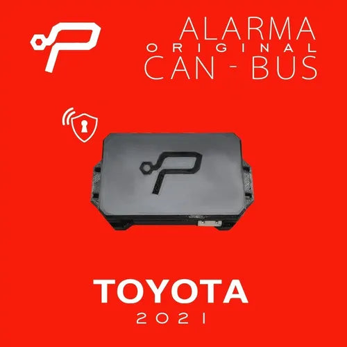 Alarma de seguridad para carros con protocolo can bus con modulo de cierre de espejos y eleva vidrios automatico para Toyota Hilux