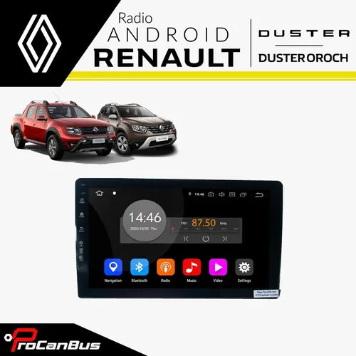 Radio con carcasa original android de pantalla para Renault duster oroch con android auto y apple car play en tus autopartes tenemos los mejores accesorios para carros y camioneta