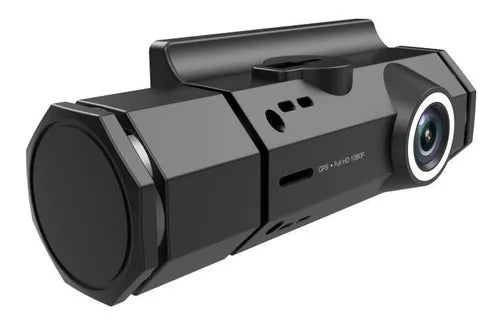 Camara Dvr Doble Lente Gps Para Carro Full Hd