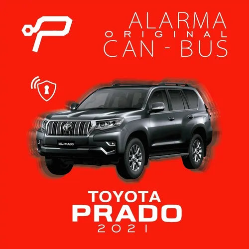Alarma para toyota prado can bus con cierre de espejos