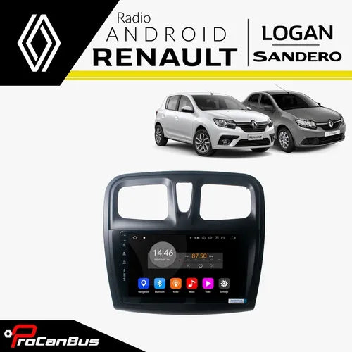 Radio con carcasa original android de pantalla para Renault Logan Sandero con android auto y apple car play en tus autopartes tenemos los mejores accesorios para carros y camioneta