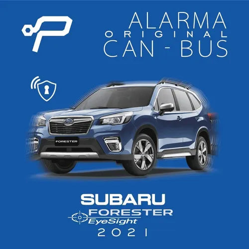 Alarma can bus para subaru forester con modulo eleva vidrios