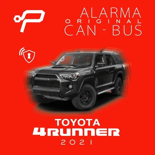 Alarma can bus de tus autopartes para toyota 4runner con sensor de impacto vibro shock