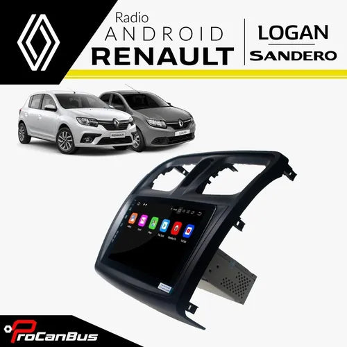 Radio con carcasa original android de pantalla para Renault Logan Sandero con android auto y apple car play en tus autopartes tenemos los mejores accesorios para carros y camioneta