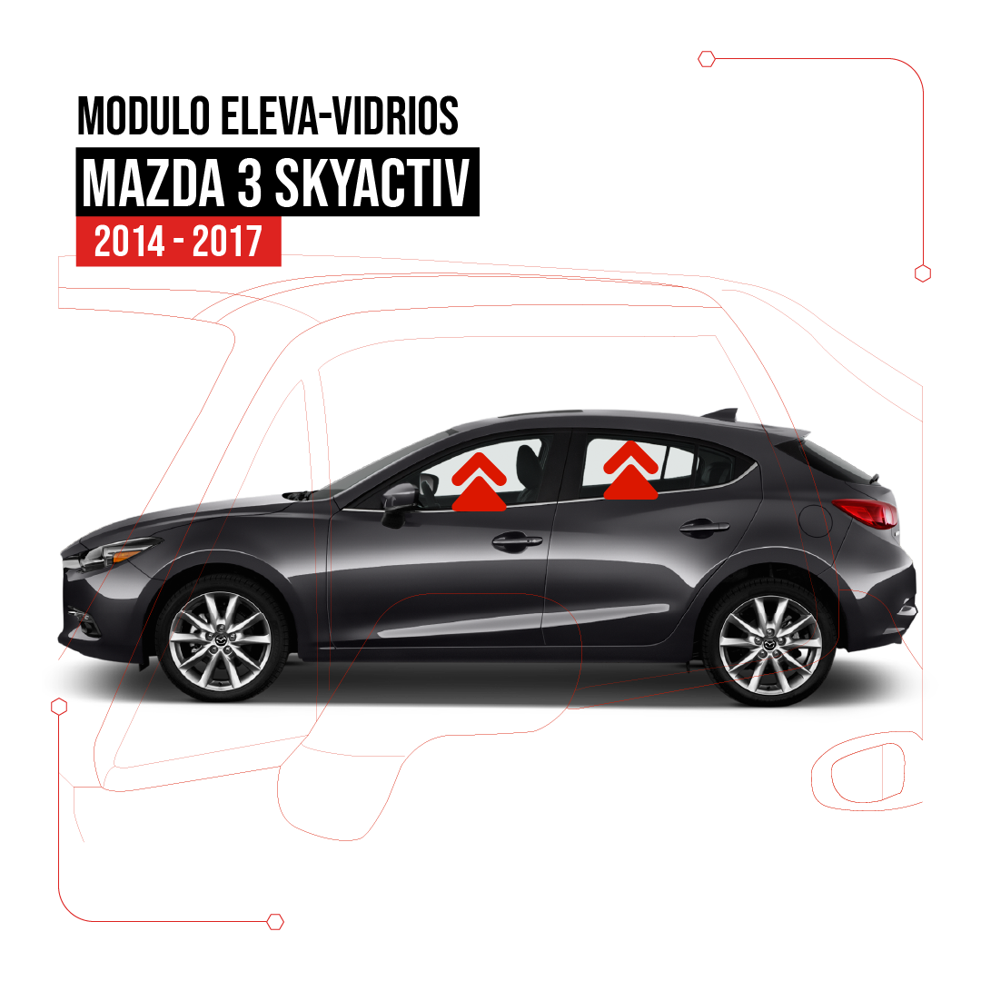 Modulo Elevavidrios Mazda 3 Skyactive 2014 - 2017
