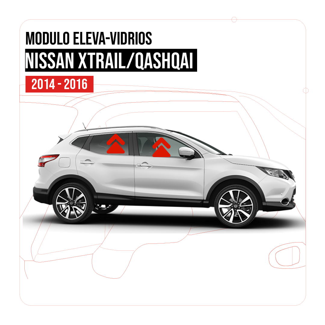 Modulo Elevavidrios Para Nissan Xtrail - Qashqai 2014 - 2016