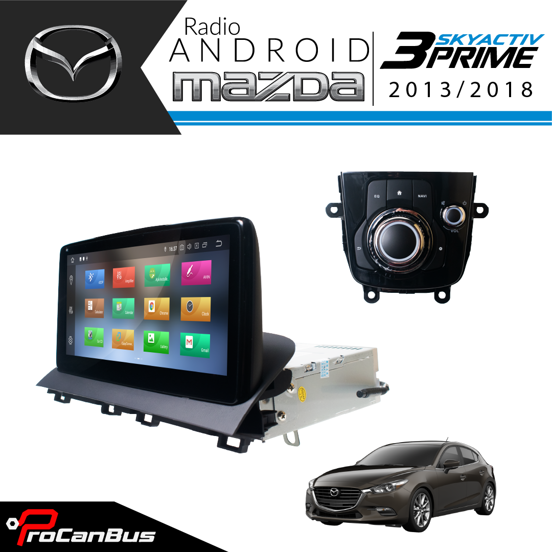 Radio con carcasa original android de pantalla para Mazda 3 Skyactive con android auto y apple car play en tus autopartes tenemos los mejores accesorios para carros y camioneta