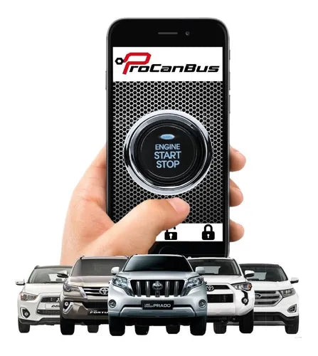 Encendido electronico con boton push start pro can bus para todos los vehiculos multi marca fabricado por tus autopartes como accesorio para carro