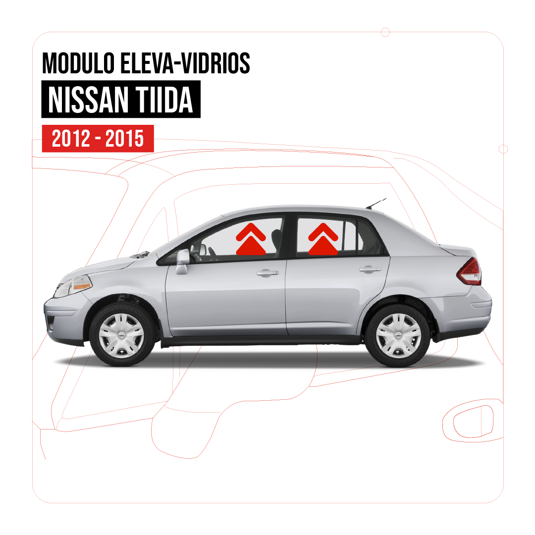 Modulo Eleva vidrios Nissan Tiida 2012 - 2015